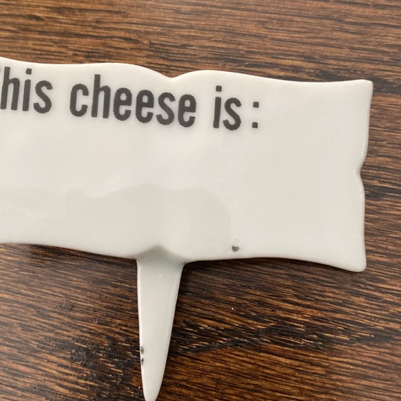 A Set of 5 Vintage Stafford Company Ceramic Cheese Markers/Picks. Made in Japan. - Picture 2 of 3